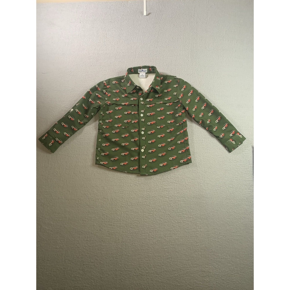 Boys Blue Quail Clothing Co Dry-Fit Long Sleeve Size 3T Red Bronco UPF 50+